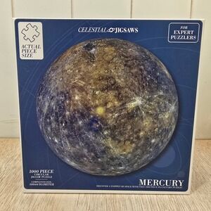 Professor Puzzle Celestial Jigsaws Mercury 1000 Piece Circular Planetary Puzzle